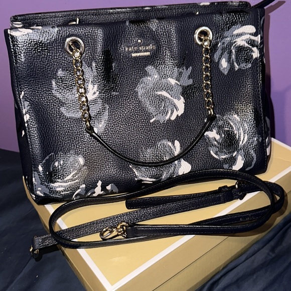 TWOFER: Kate Spade Briar Lane Night Rose Shoulder Bag - Picture 7 of 9